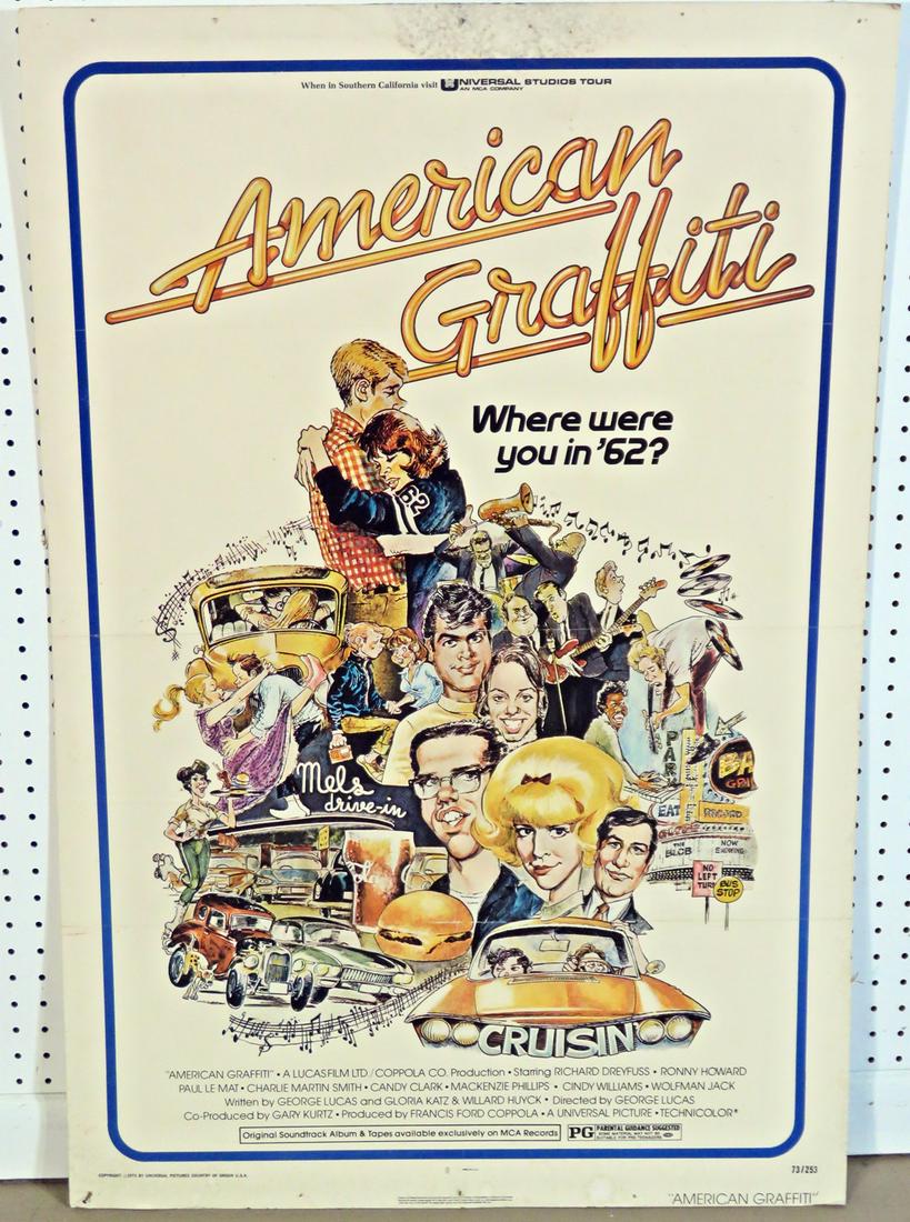 AMERICAN GRAFFITI ADVERTISING POSTER (1 of 2)