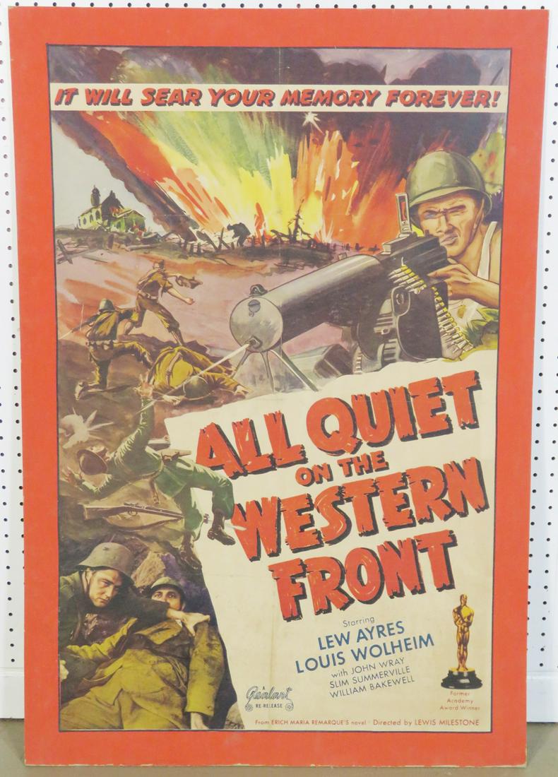 ALL QUIET ON THE WESTERN FRONT ADVERTISING POSTER (1 of 1)