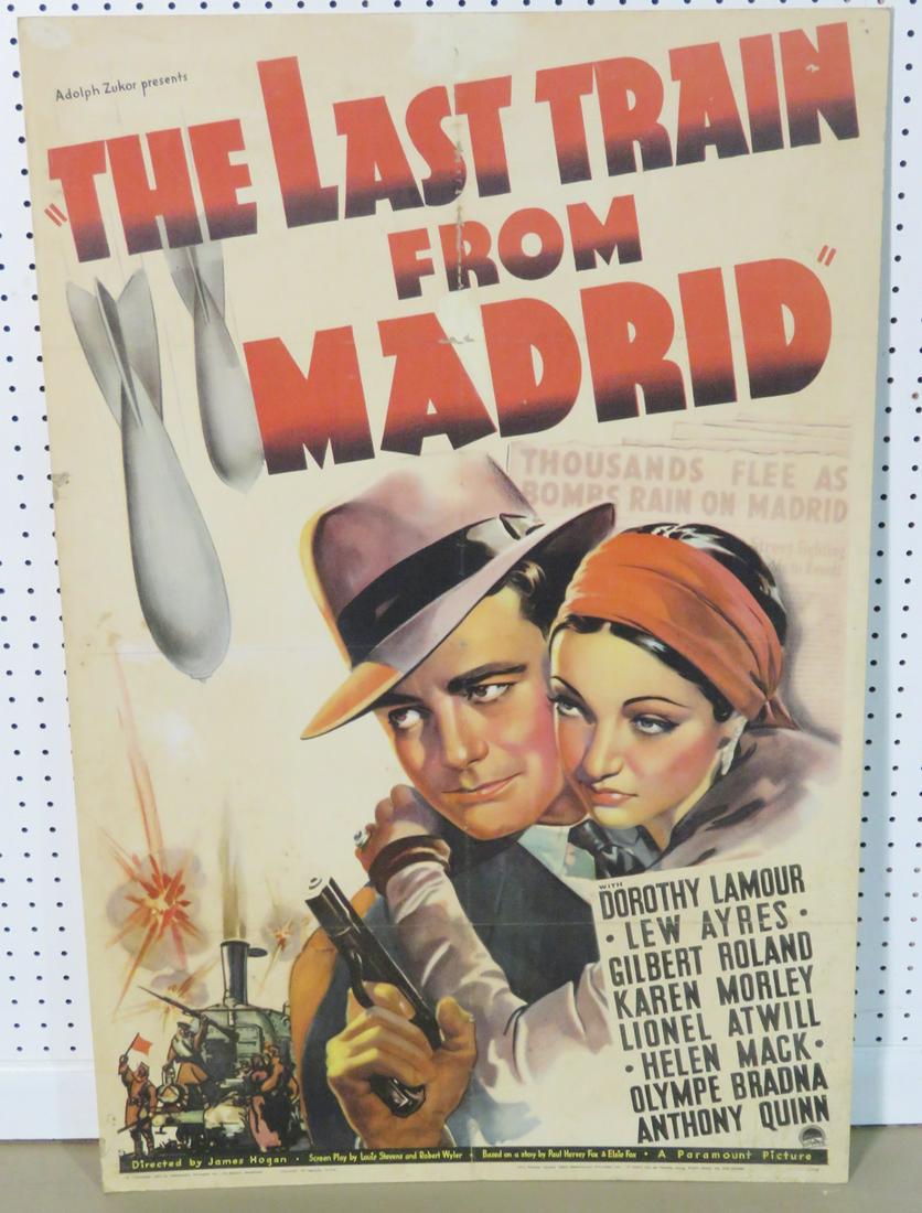 THE LAST TRAIN FROM MADRID ADVERTISING POSTER (1 of 2)