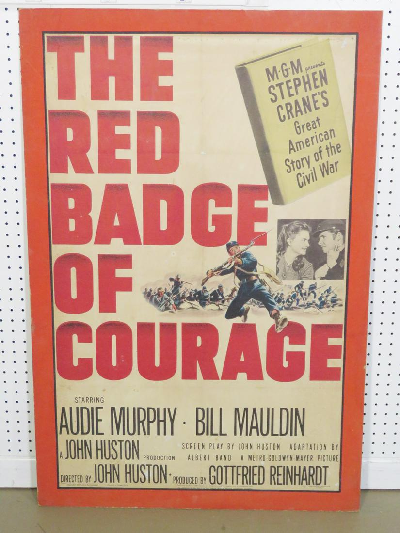 THE RED BADGE OF COURAGE ADVERTISING POSTER (1 of 2)