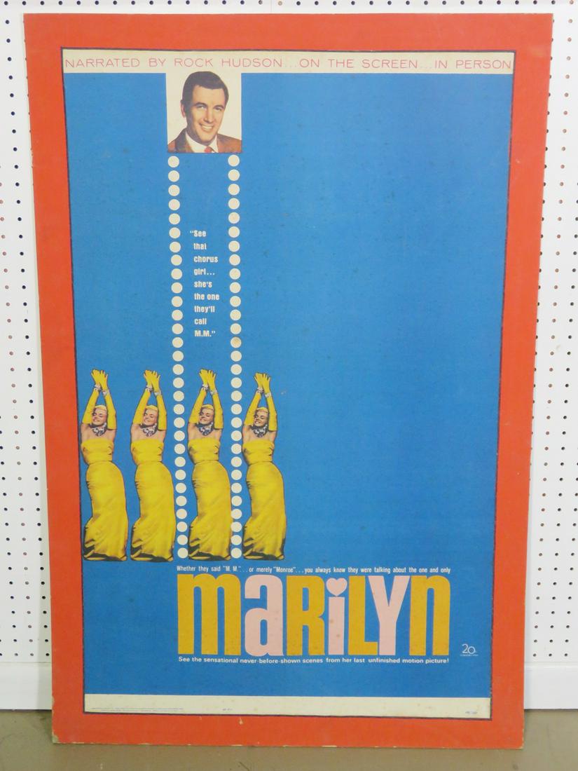 MARILYN ADVERTISING POSTER: 63/120. 43 3/4" h x 29 1/8" w.