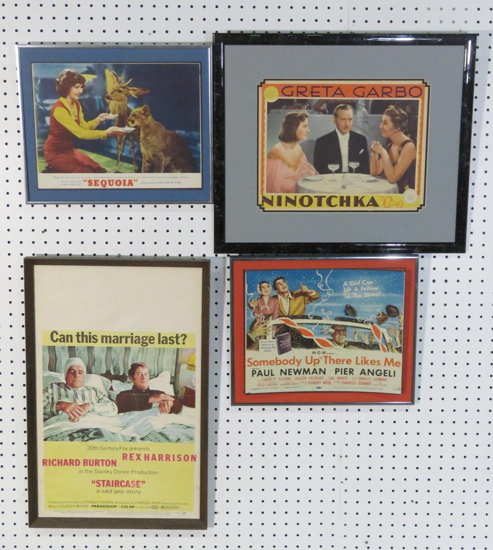 4 FRAMED MOVIE ADVERTISING POSTERS (1 of 5)