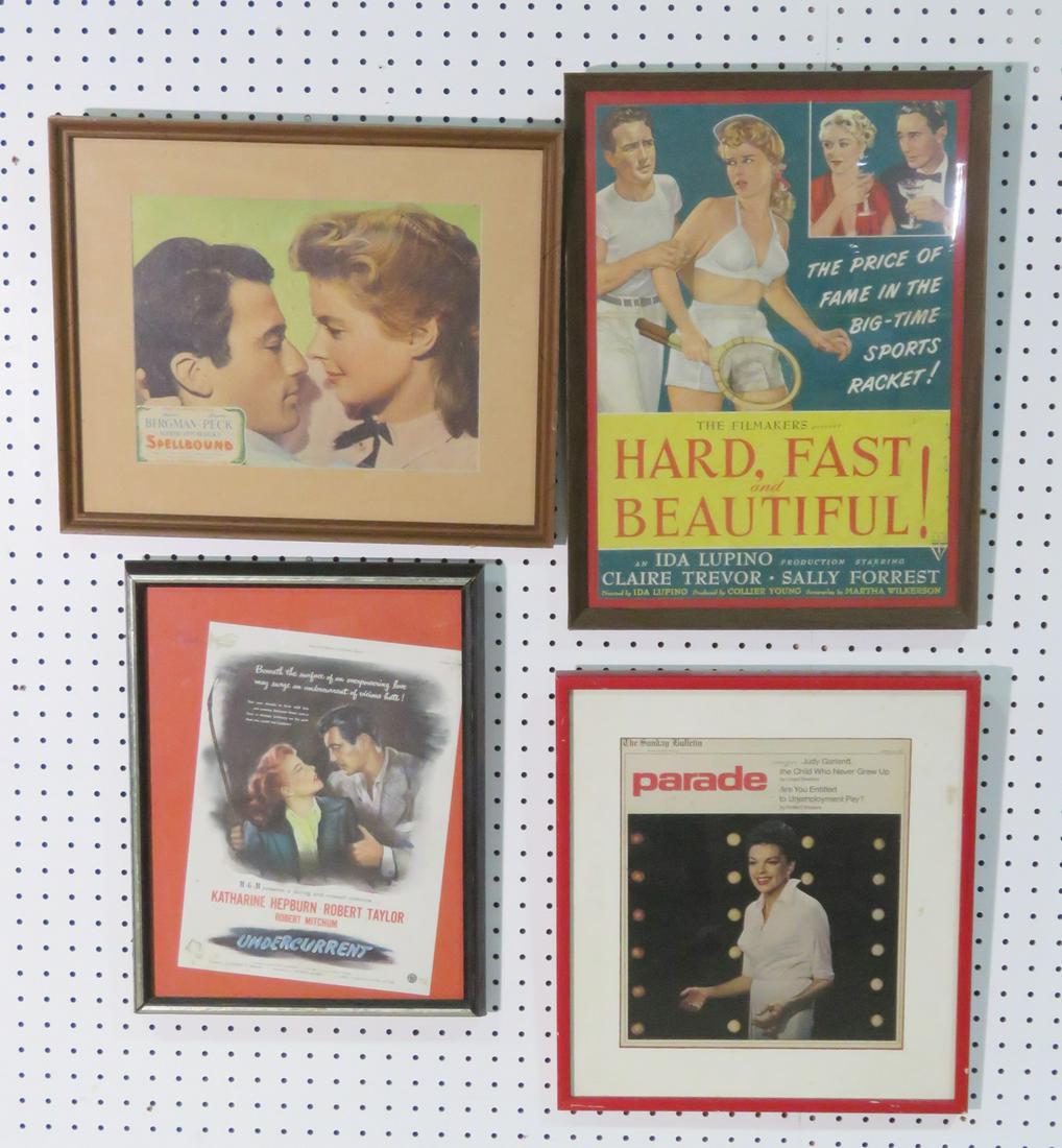 4 FRAMED MOVIE ADVERTISING POSTERS (1 of 5)