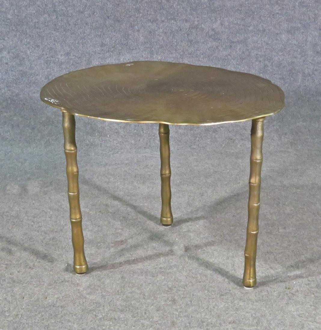 MID CENTURY MODERN METAL END TABLE (1 of 6)