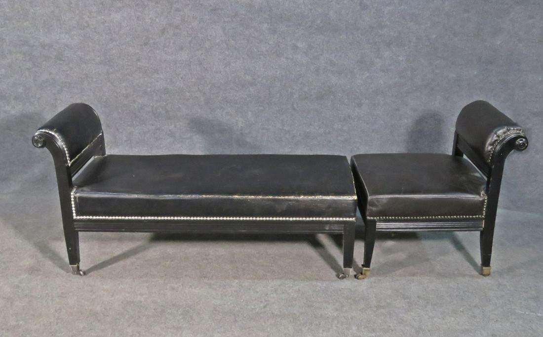 HOLLYWOOD REGENCY STYLE 2 PIECE WINDOW BENCH (1 of 7)