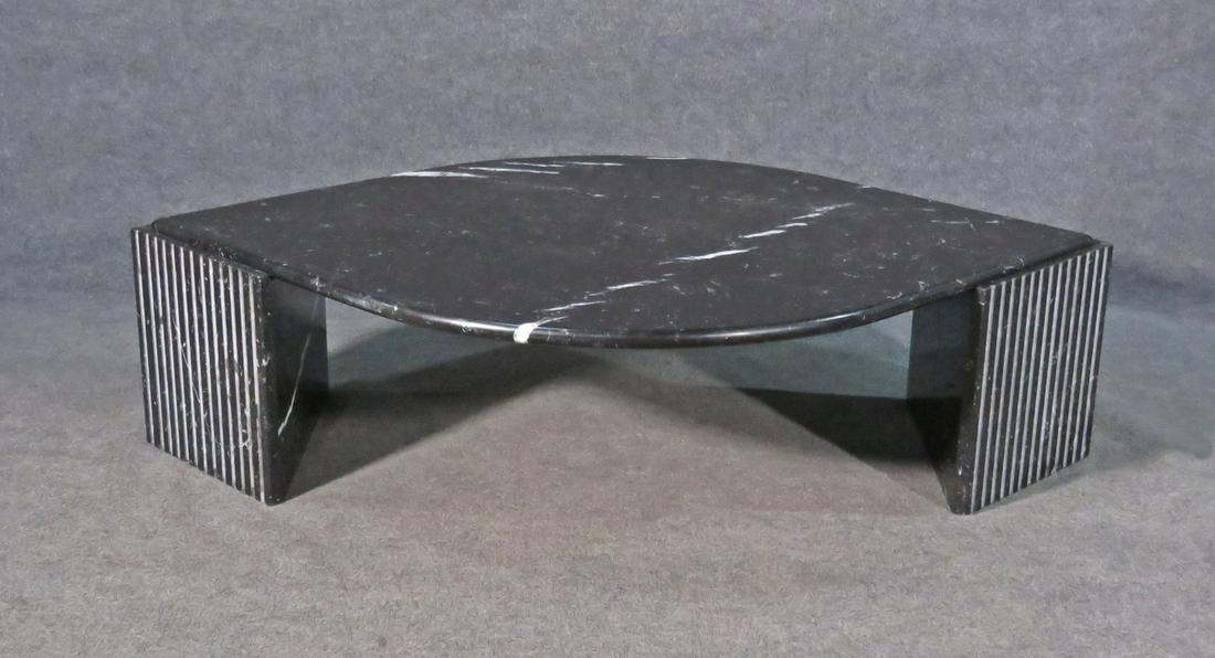 ITALIAN MARBLE TEAR DROP COFFEE TABLE (1 of 6)