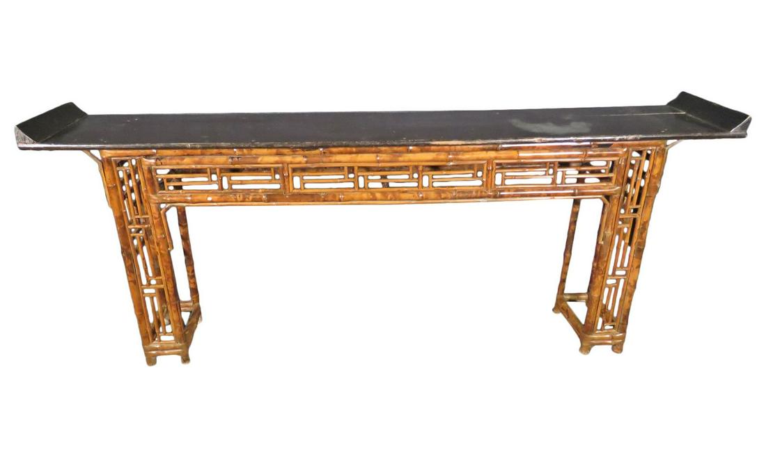 DESIGNER BAMBOO & PAINTED CONSOLE (1 of 16)