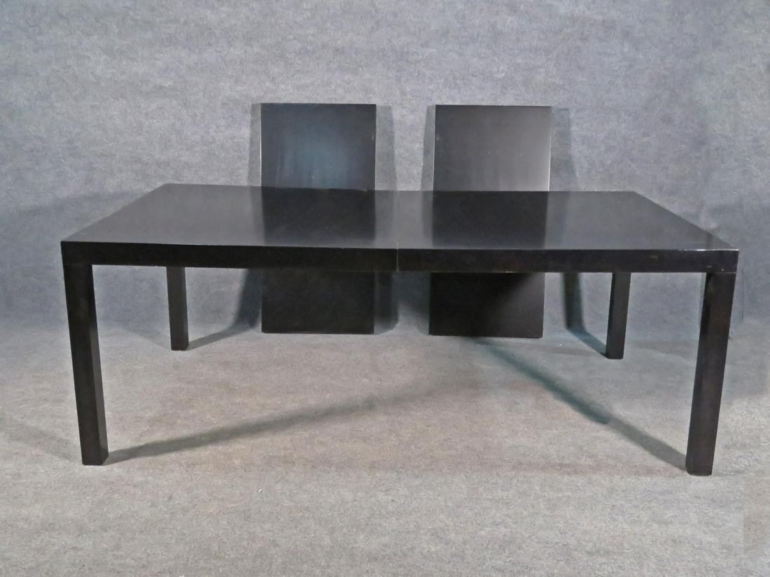 MID CENTURY MODERN EBONIZED DINING TABLE (1 of 7)