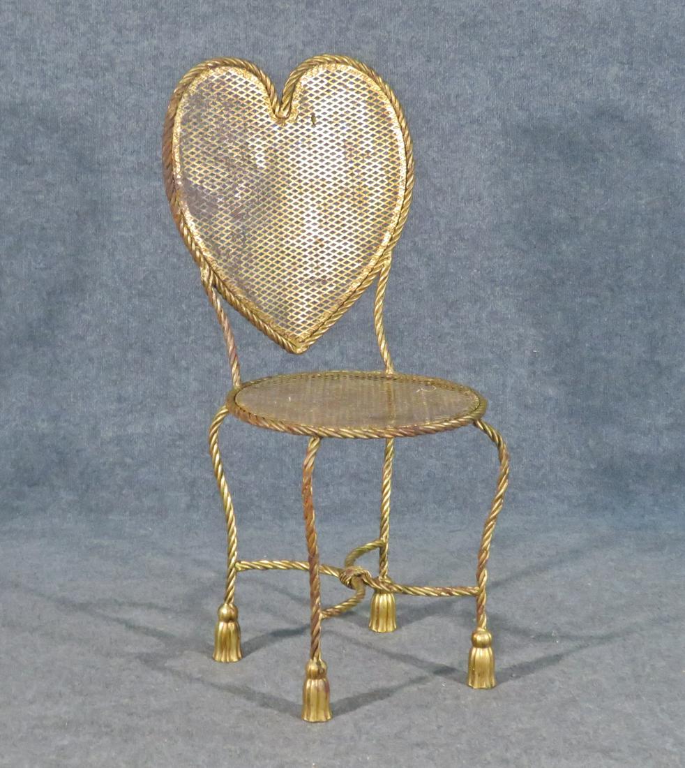 ITALIAN GILDED ROPE TWIST VANITY CHAIR (1 of 7)