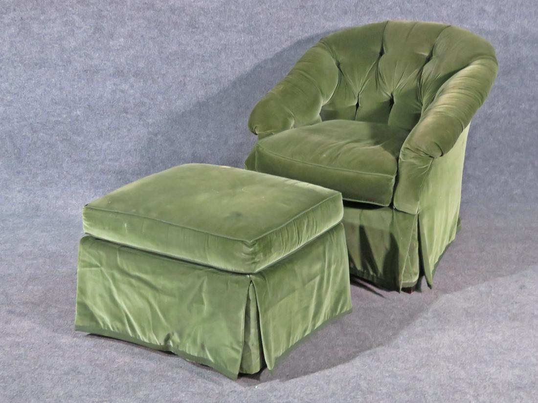 BAKER ARM CHAIR & OTTOMAN (1 of 8)