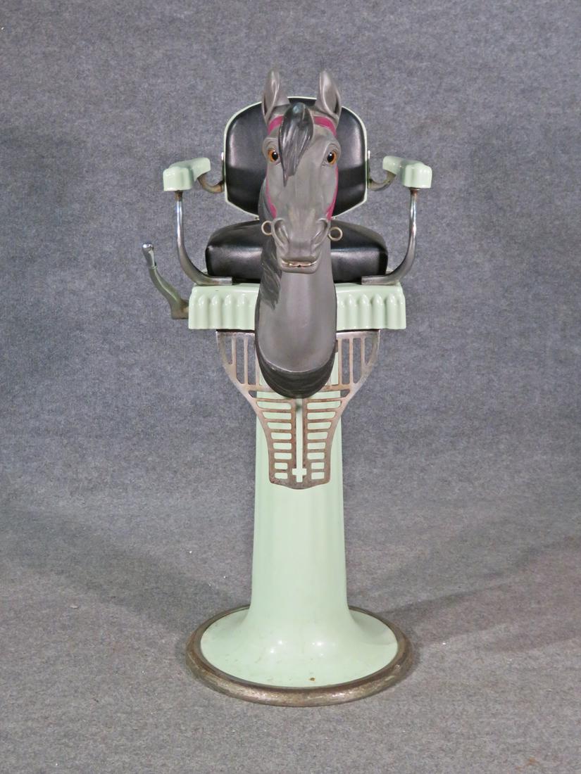 ANTIQUE CHILDS HORSE BARBER CHAIR (1 of 6)