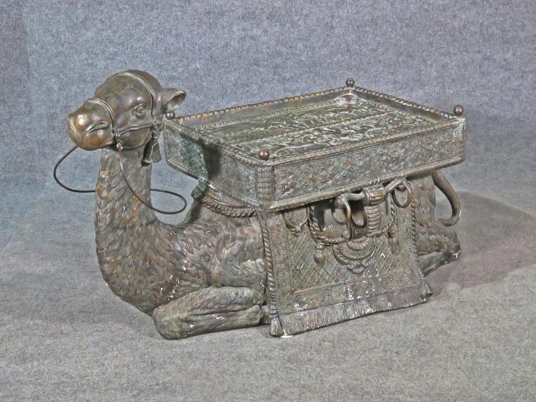 BRONZE CAMEL FORM COFFEE TABLE (1 of 11)