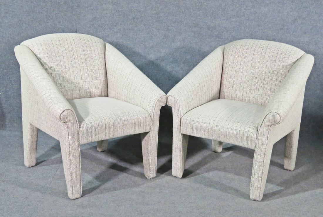 PAIR MODERN DESIGN LOUNGE CHAIRS (1 of 6)