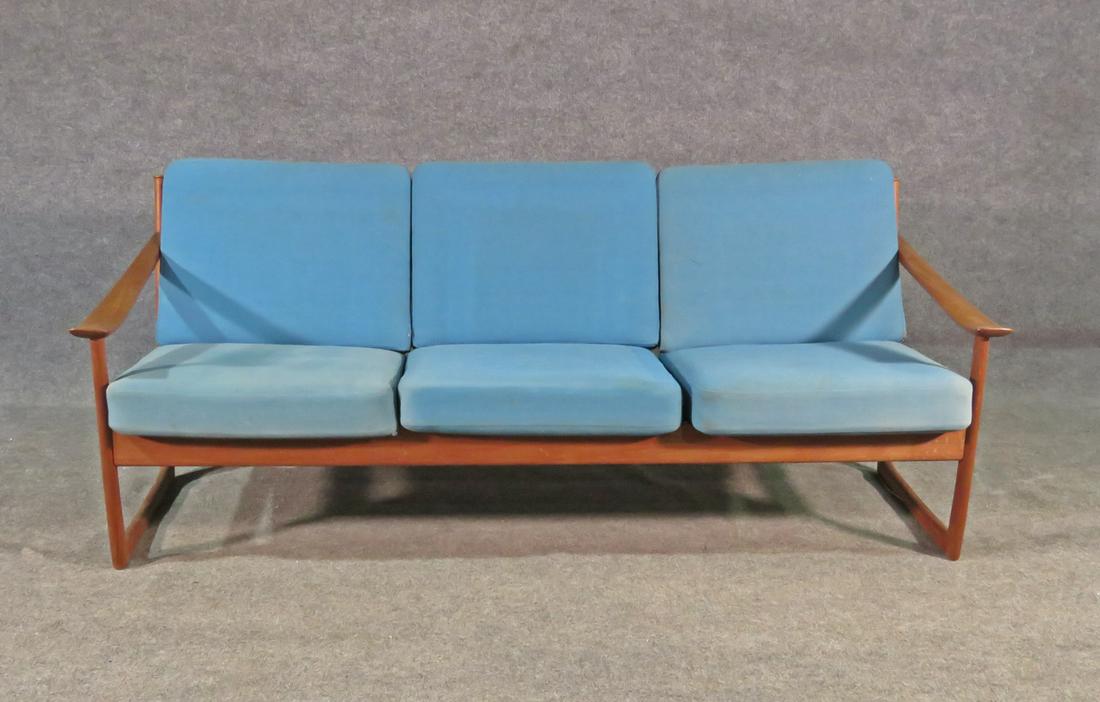 DANISH FRANCE & SONS FOR JOHN STUART TEAK SOFA (1 of 10)