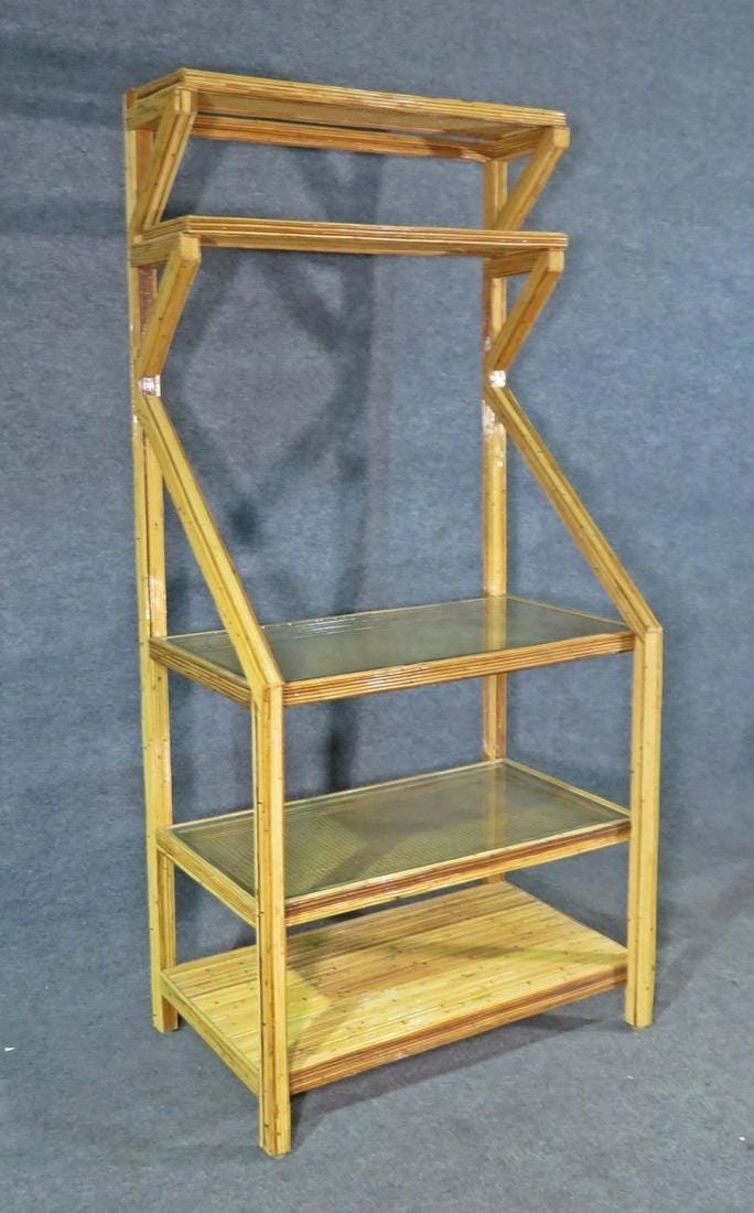 GABRIELLA CREPI DESIGN 5 TIER BAMBOO ETAGERE (1 of 7)