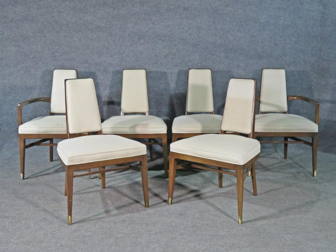 6 MID CENTURY ADRIAN PEARSALL STYLE  DINING CHAIRS (1 of 12)