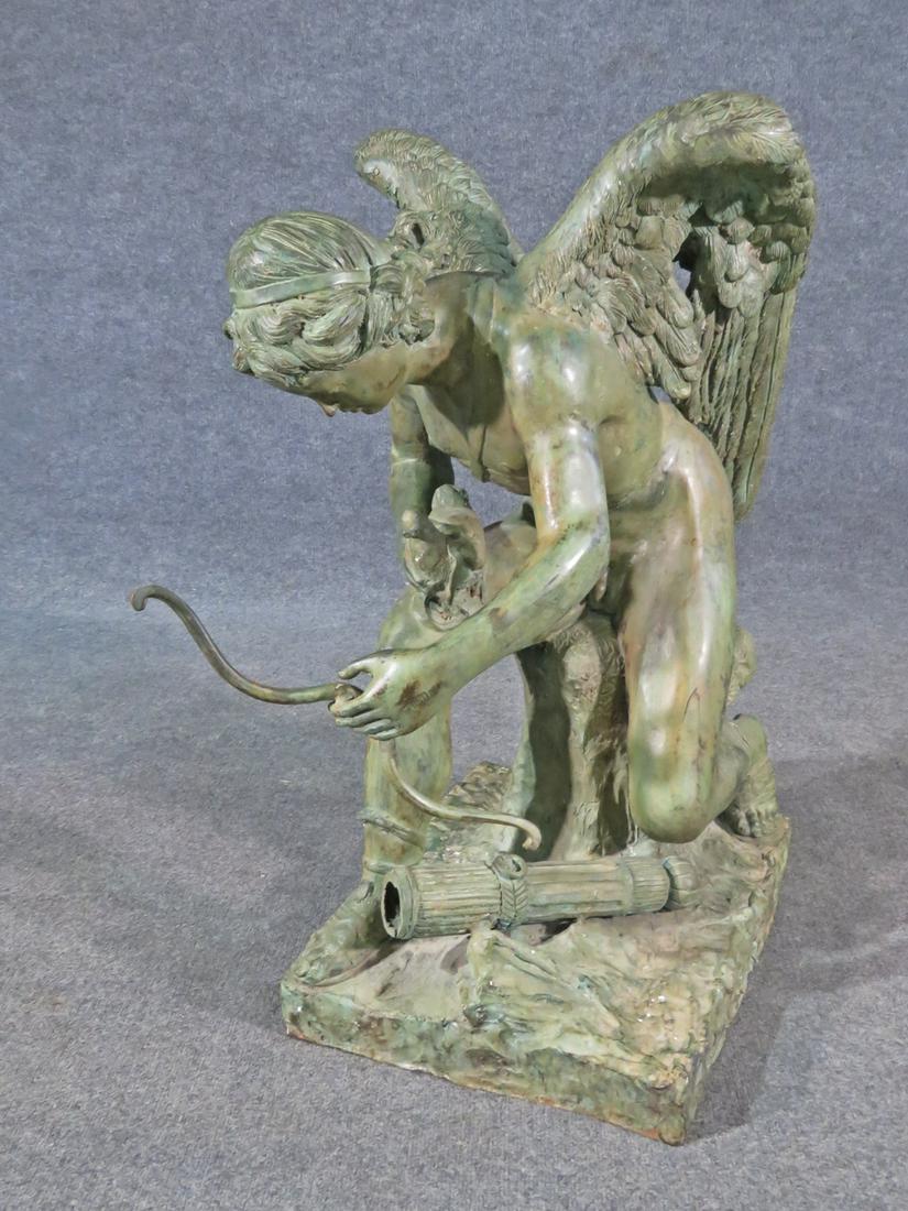 BRONZE GARDEN STATUE CHERUB (1 of 20)