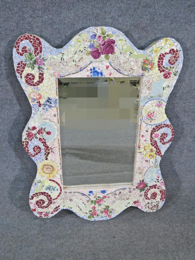 MOSAIC TILE MIRROR ATTIBUTED MACKENZIE CHILDS (1 of 20)