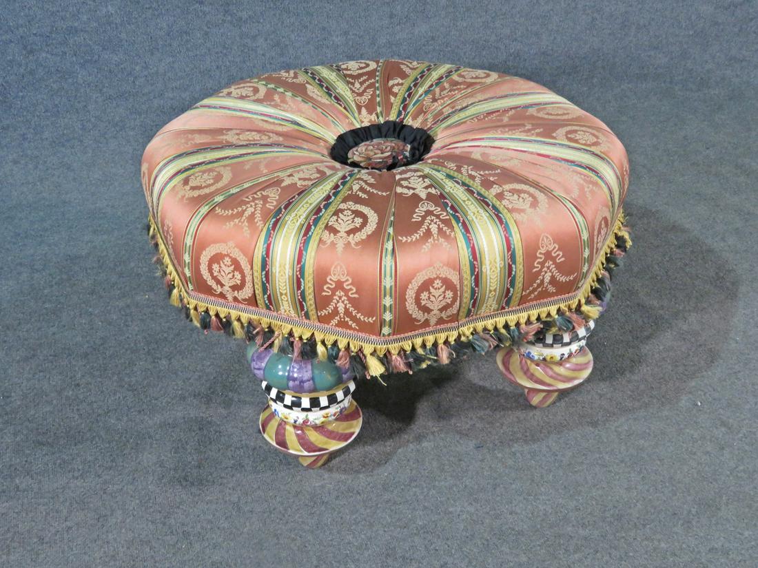 MACKENZIE CHILDS OTTOMAN (1 of 10)