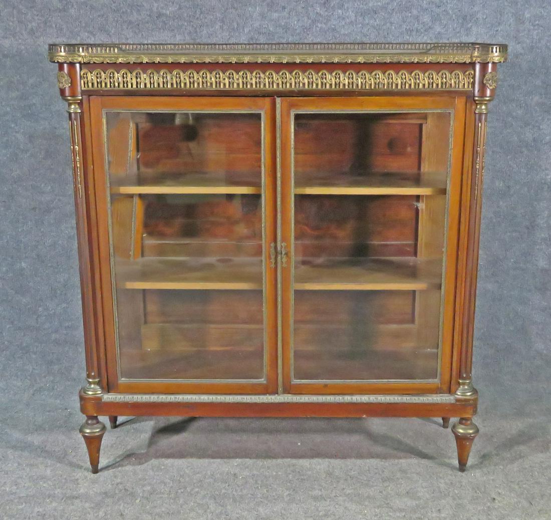 LOUIS XVI STYLE TWO DOOR BOOKCASE (1 of 9)