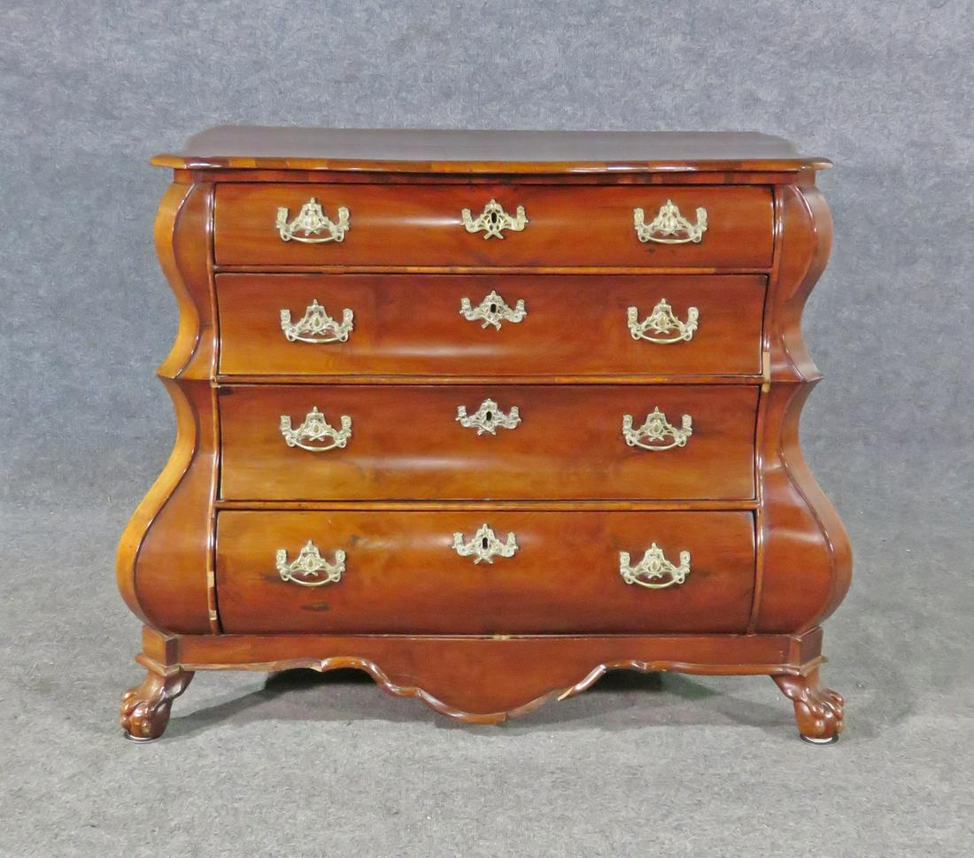 BURL WALNUT BOMBAY COMMODE (1 of 8)