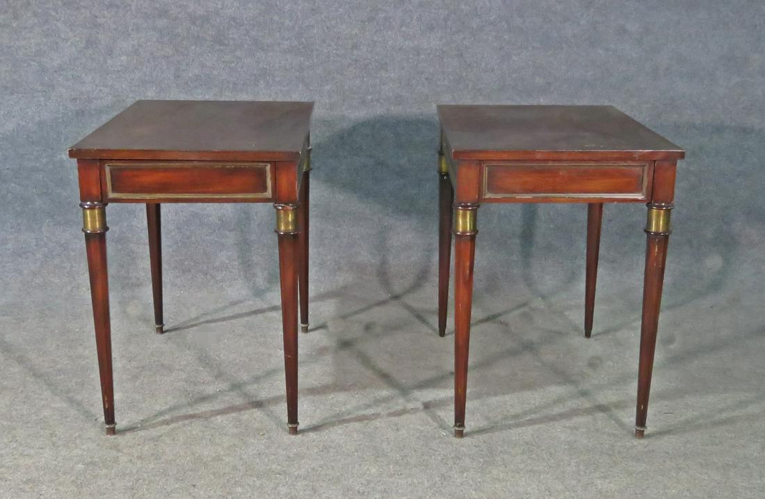 PAIR LOUIS XVI STYLE END TABLES (1 of 7)