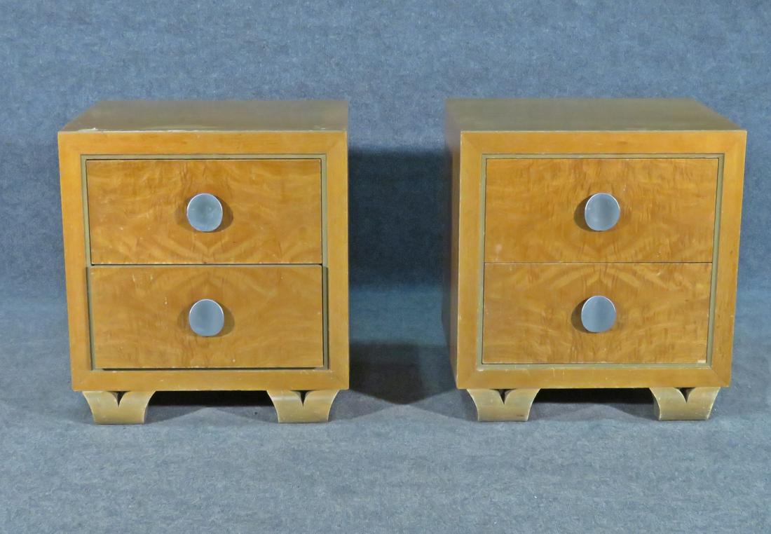 PAIR GILBERT ROHDE STYLE NIGHT STANDS (1 of 11)