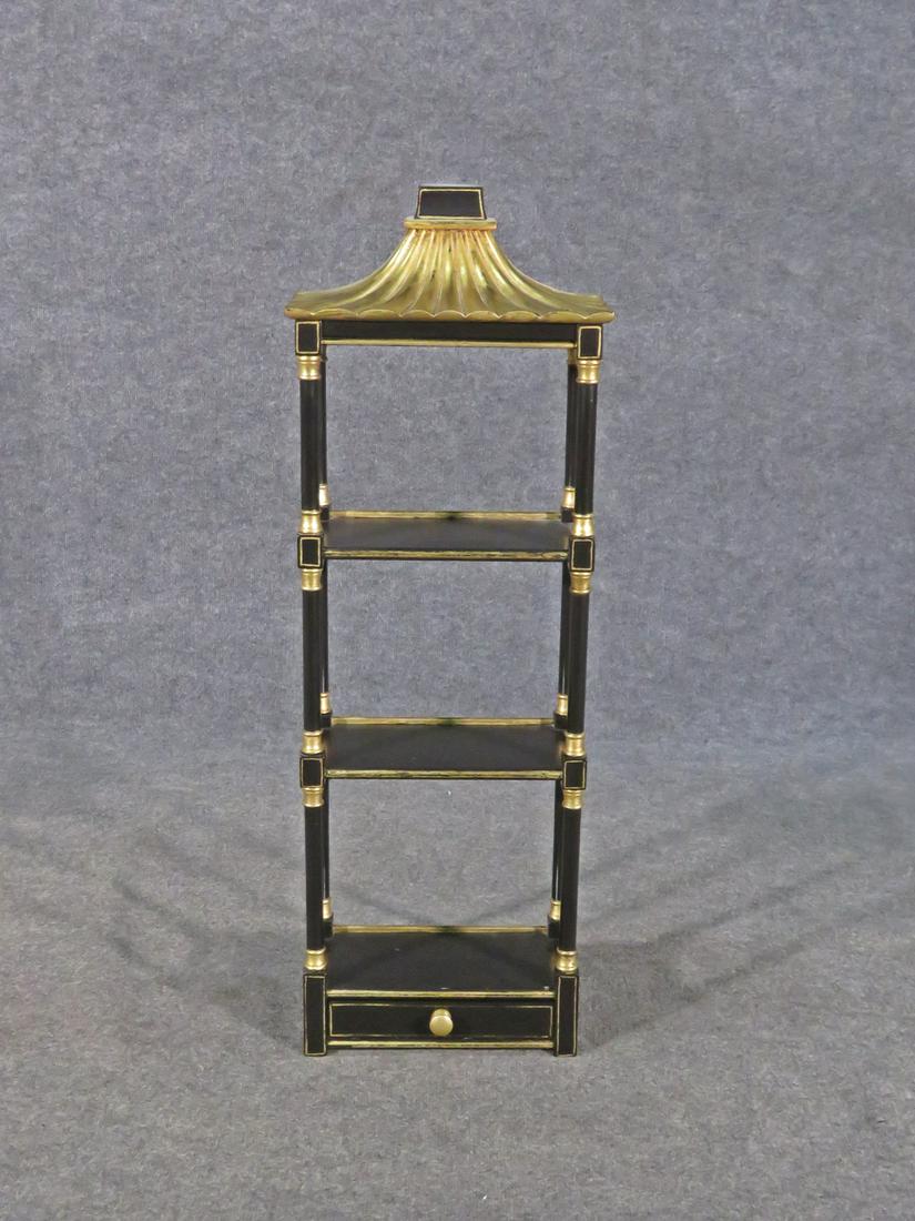 EBONIZED WALL HANGING ETAGERE (1 of 6)