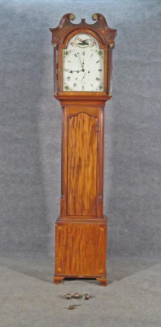 JAMES WILSON MAHOGANY GRANDFATHER CLOCK (1 of 20)