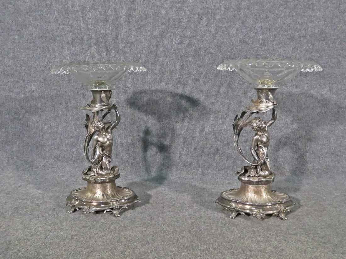 PR SIGNED ROCOCO STYLE SILVERPLATED BRONZE CENTERPIECES (1 of 16)