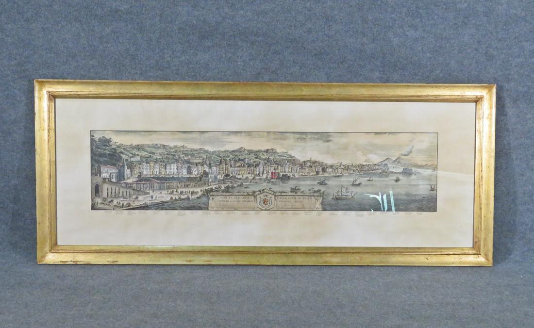 ANTIQUE NAPLES HARBOR SCENE ARTWORK (1 of 12)