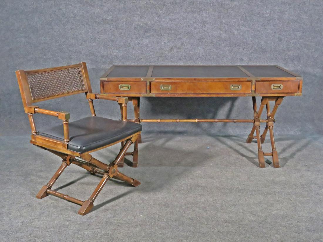 BRANDT CAMPAIGN DESK & ARMCHAIR (1 of 10)