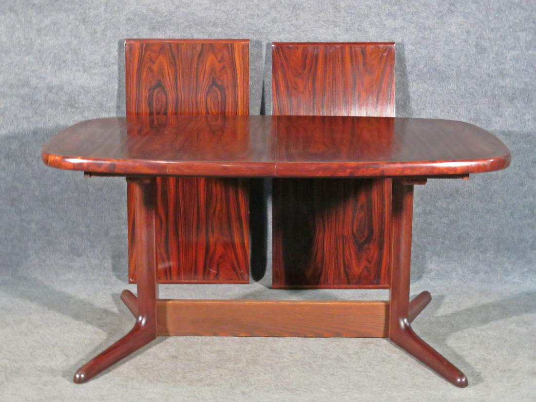 SIGNED RASMUS ROSEWOOD DANISH DINING TABLE (1 of 6)