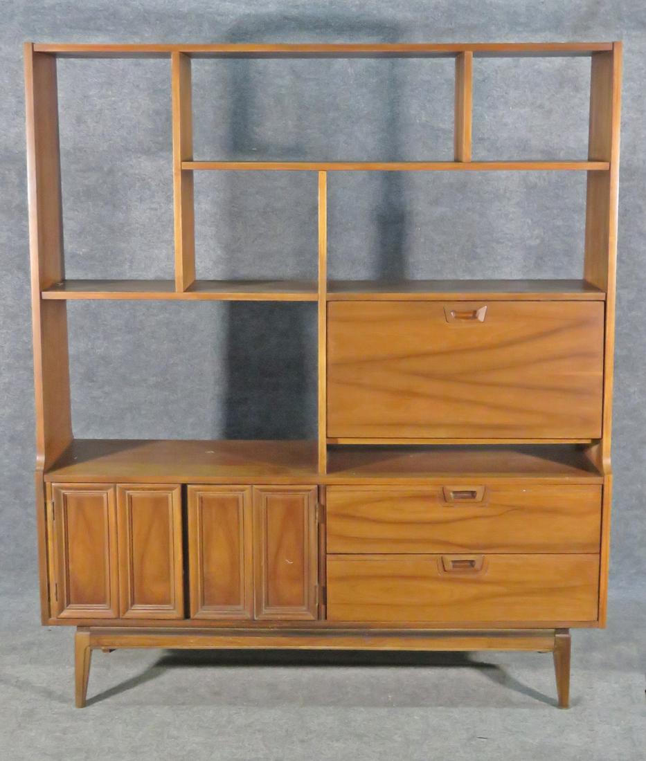 JOHNSON CARPER WALNUT BOOKCASE OR ROOM DIVIDER (1 of 7)