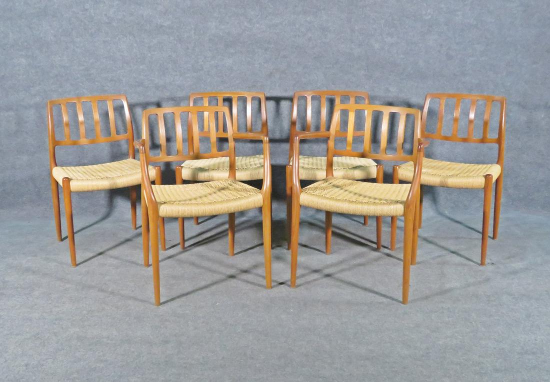 6 DANISH TEAK CHAIRS (1 of 6)