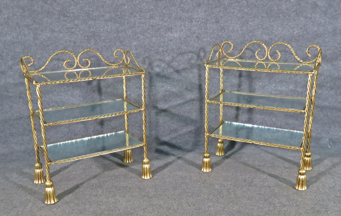 PR ITALIAN GILDED ROPE TWIST MINI ETAGERES (1 of 7)