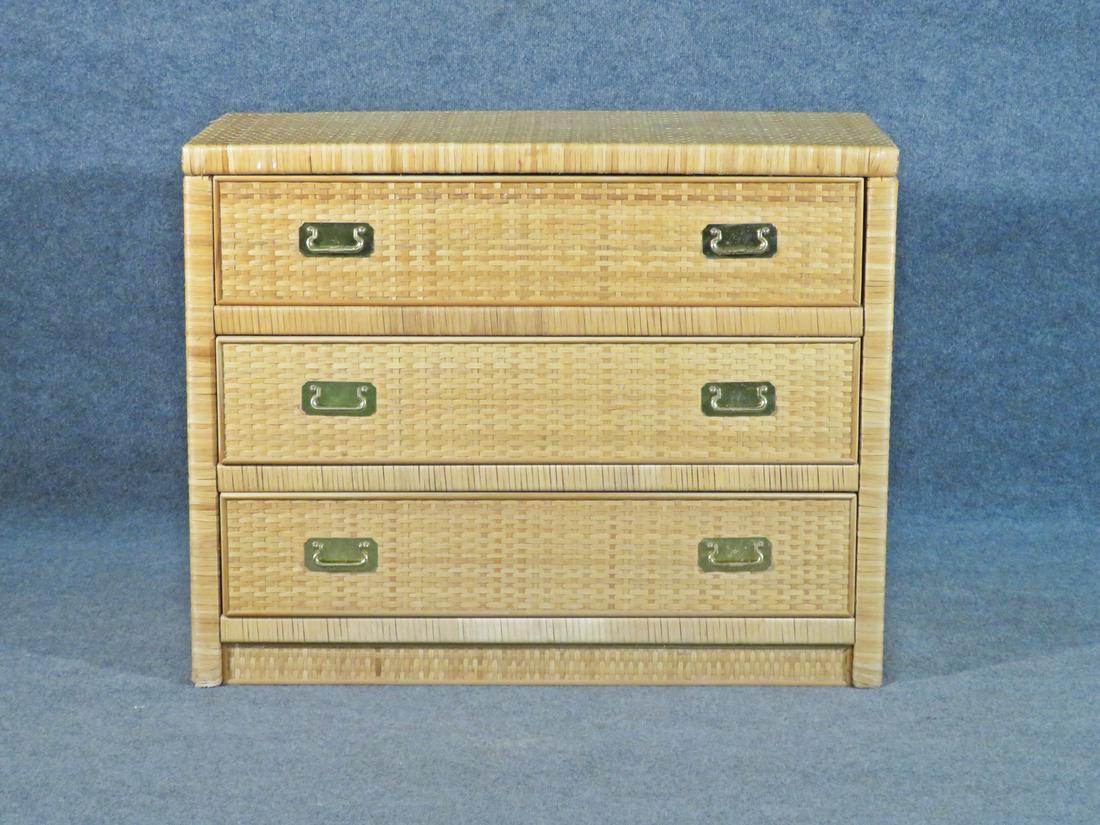 WOVERN WICKER 3 DRAWER BACHELOR CHEST (1 of 8)