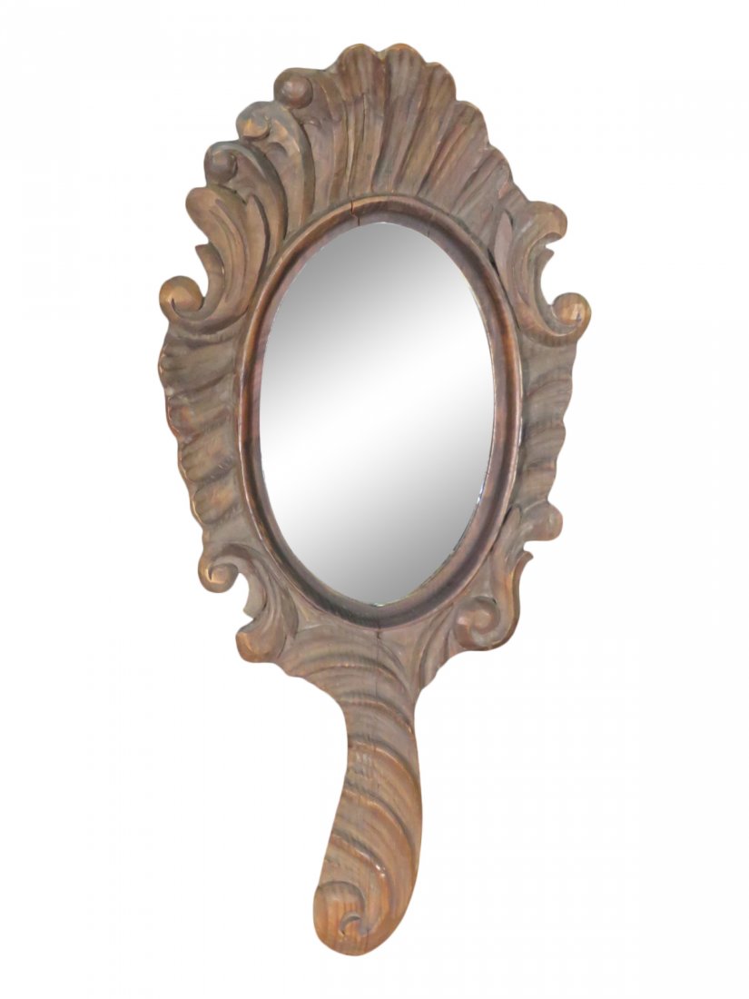 VINTAGE CARVED MIRROR (1 of 10)