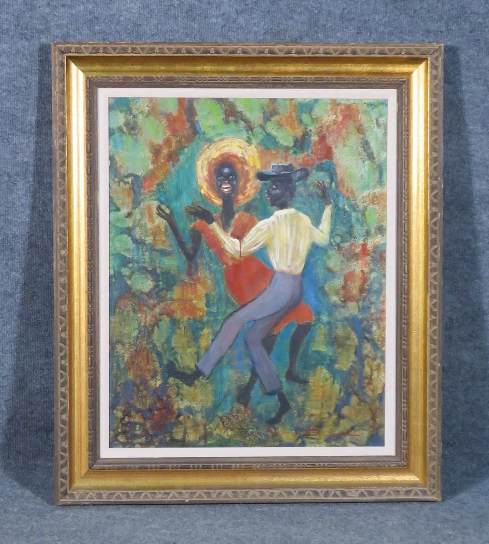 ANN BROADMAN  20TH C AMERICAN TWO FIGURES DANCING (1 of 6)