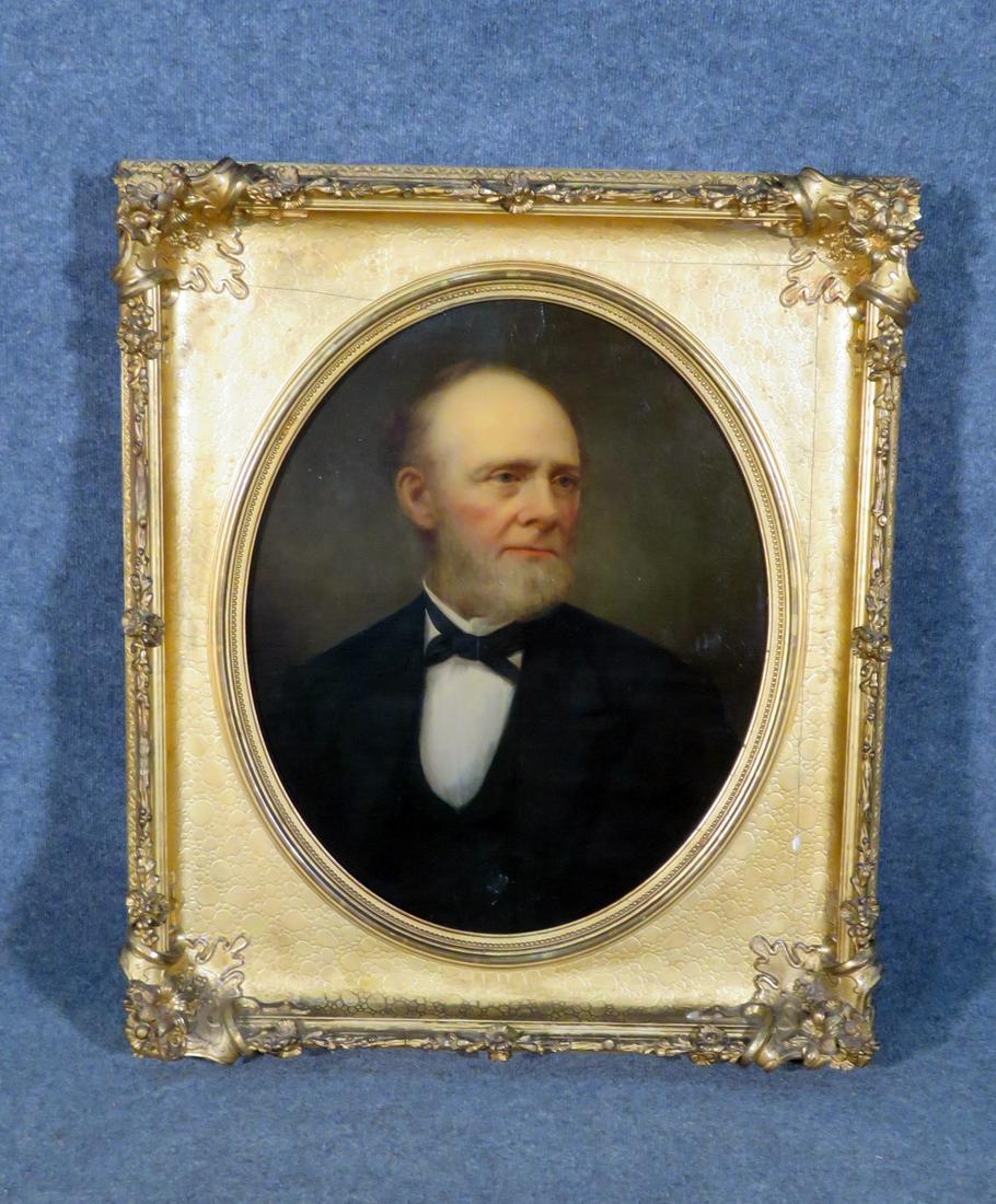 19TH C PORTRAIT PAINTING OF A GENTLEMAN (1 of 10)