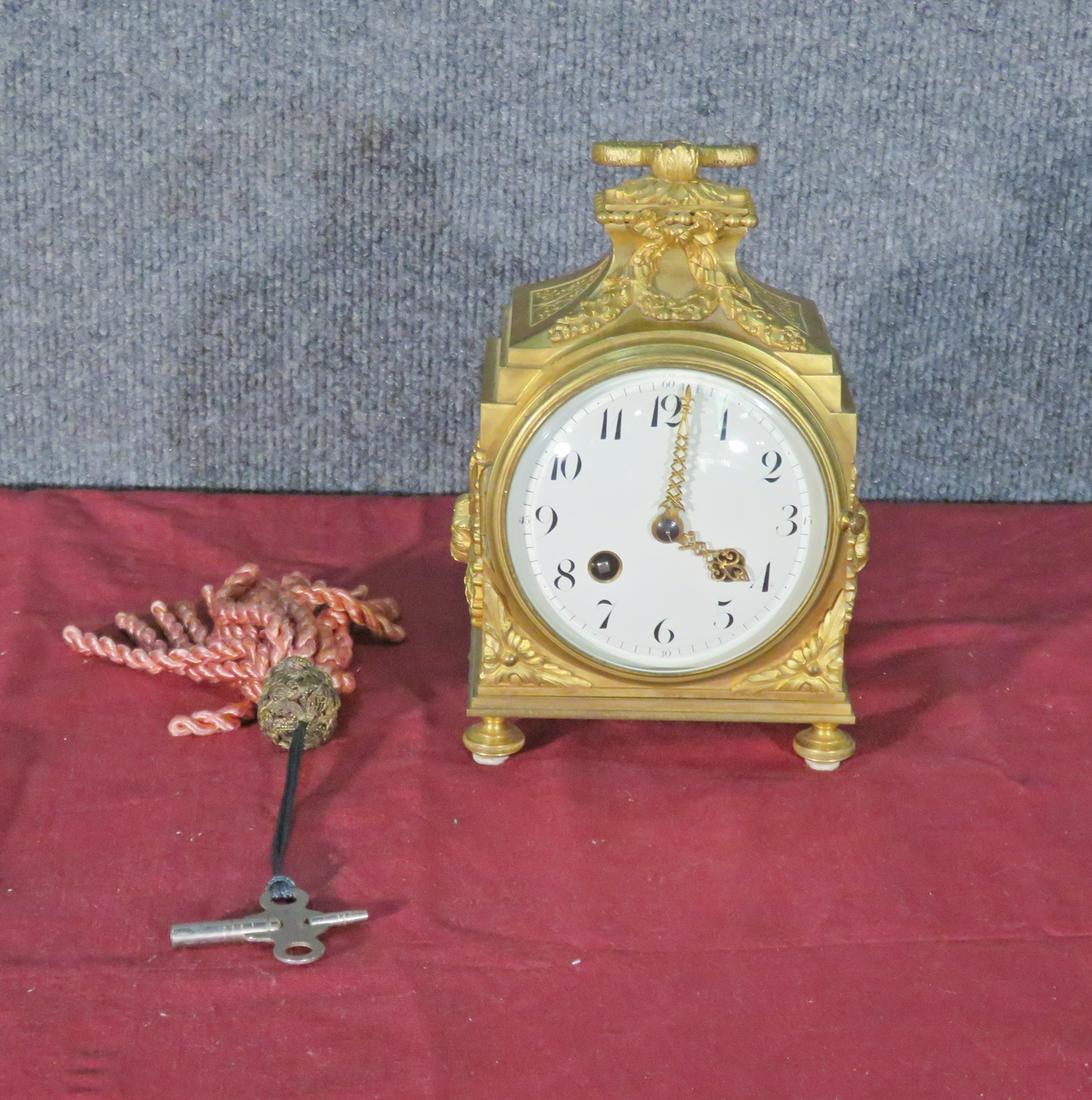 FRENCH BRASS CLOCK (1 of 7)