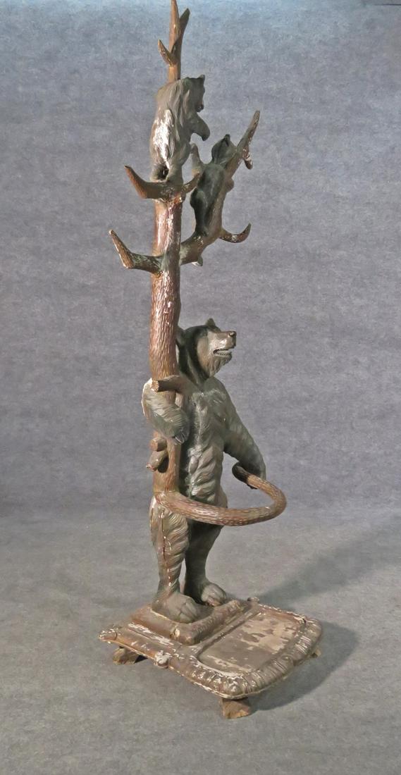 BLACK FOREST BEAR FIGURAL HALL TREE (1 of 15)
