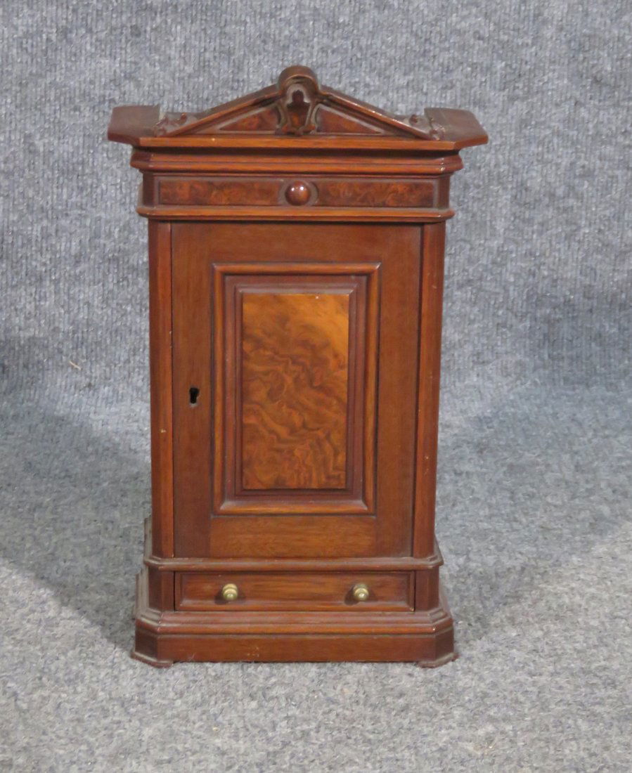 ANTIQUE VICTORIAN MINIATURE ARMOIRE (1 of 9)