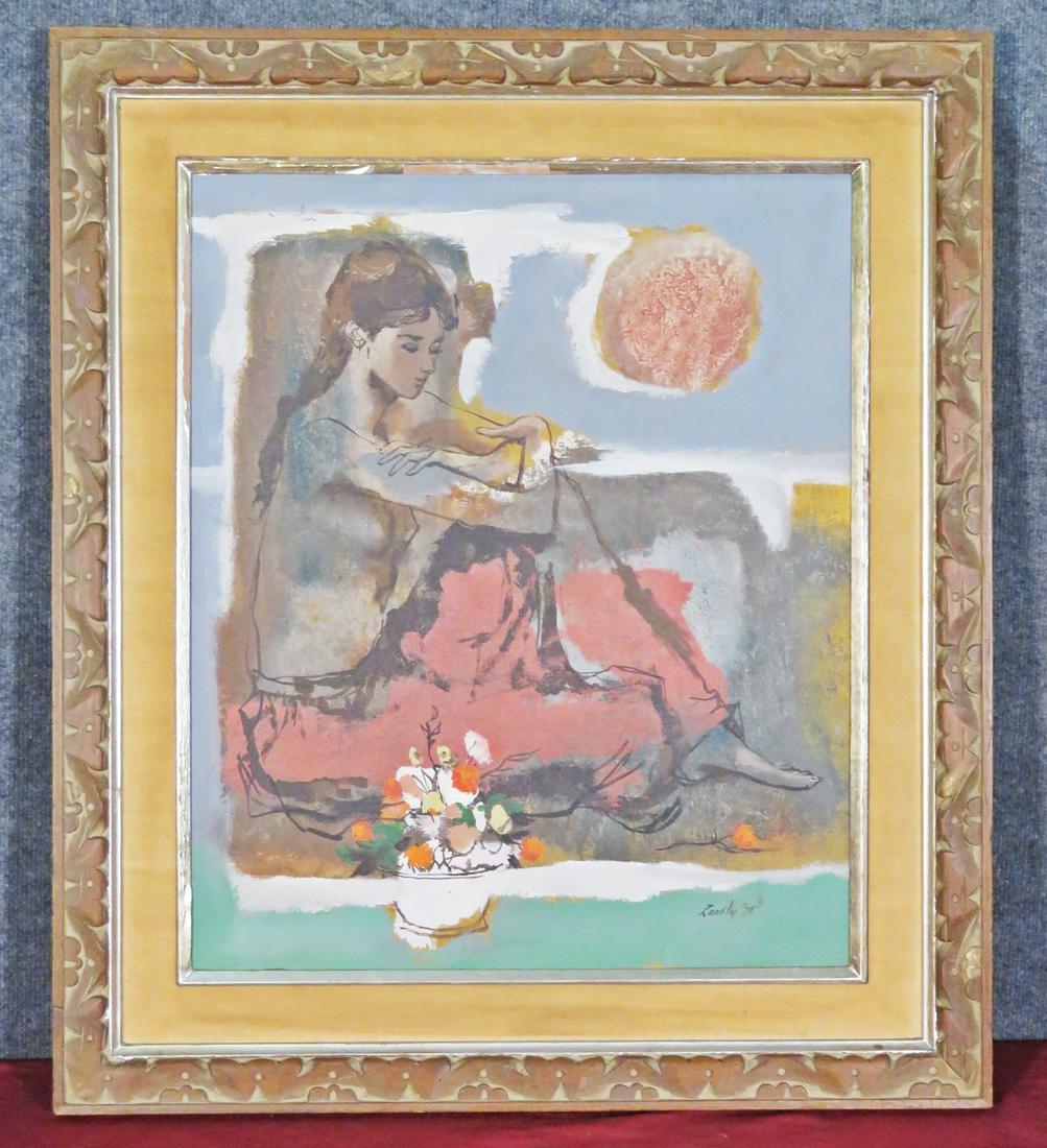 LOU ZANSKY PAINTING OF A WOMAN (1 of 11)