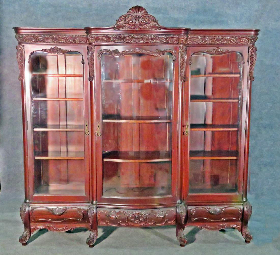 R.J HORNER CARVED BOOKCASE (1 of 12)