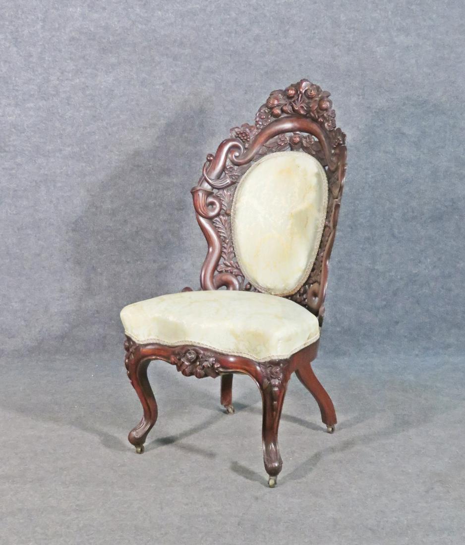 BELTER FOUNTAIN ELMS CARVED SIDE CHAIR (1 of 8)