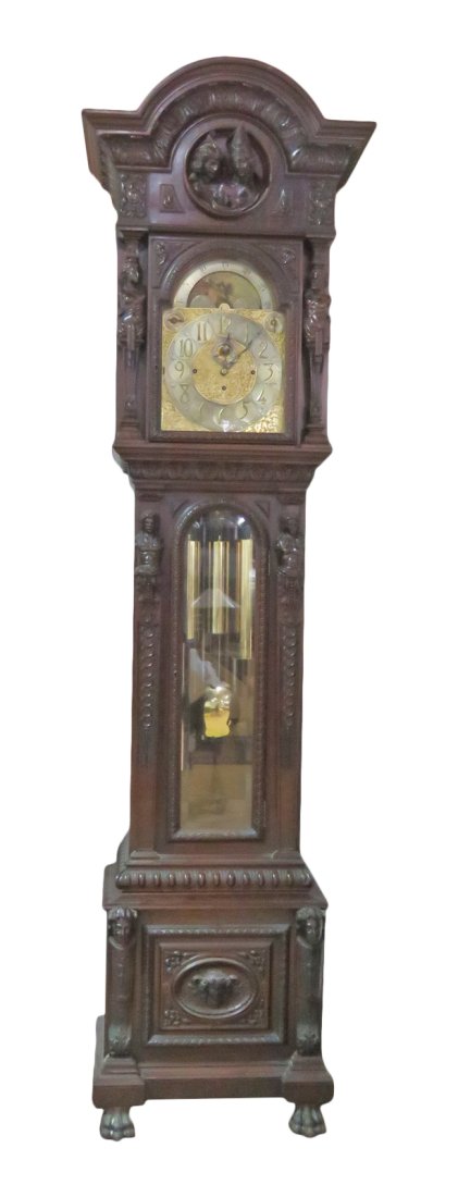 DURFEE FIGURAL GRANDFATHER CLOCK SOLD BY TIFFANY & CO (1 of 14)