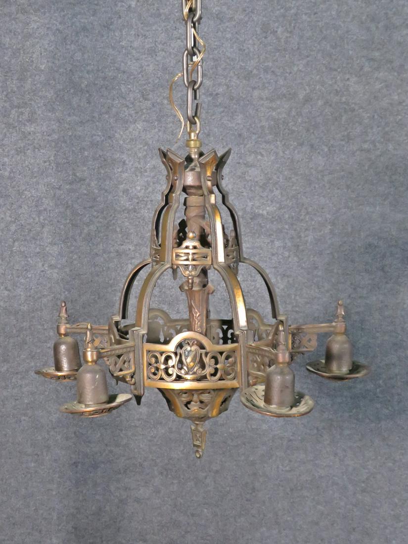 ANTIQUE GOTHIC STYLE CHANDELIER (1 of 7)