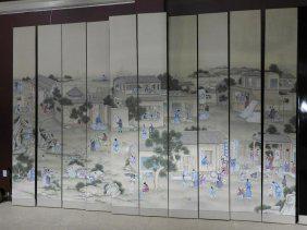 OVERSIZED 14 PANEL ASIAN SCREEN (1 of 3)