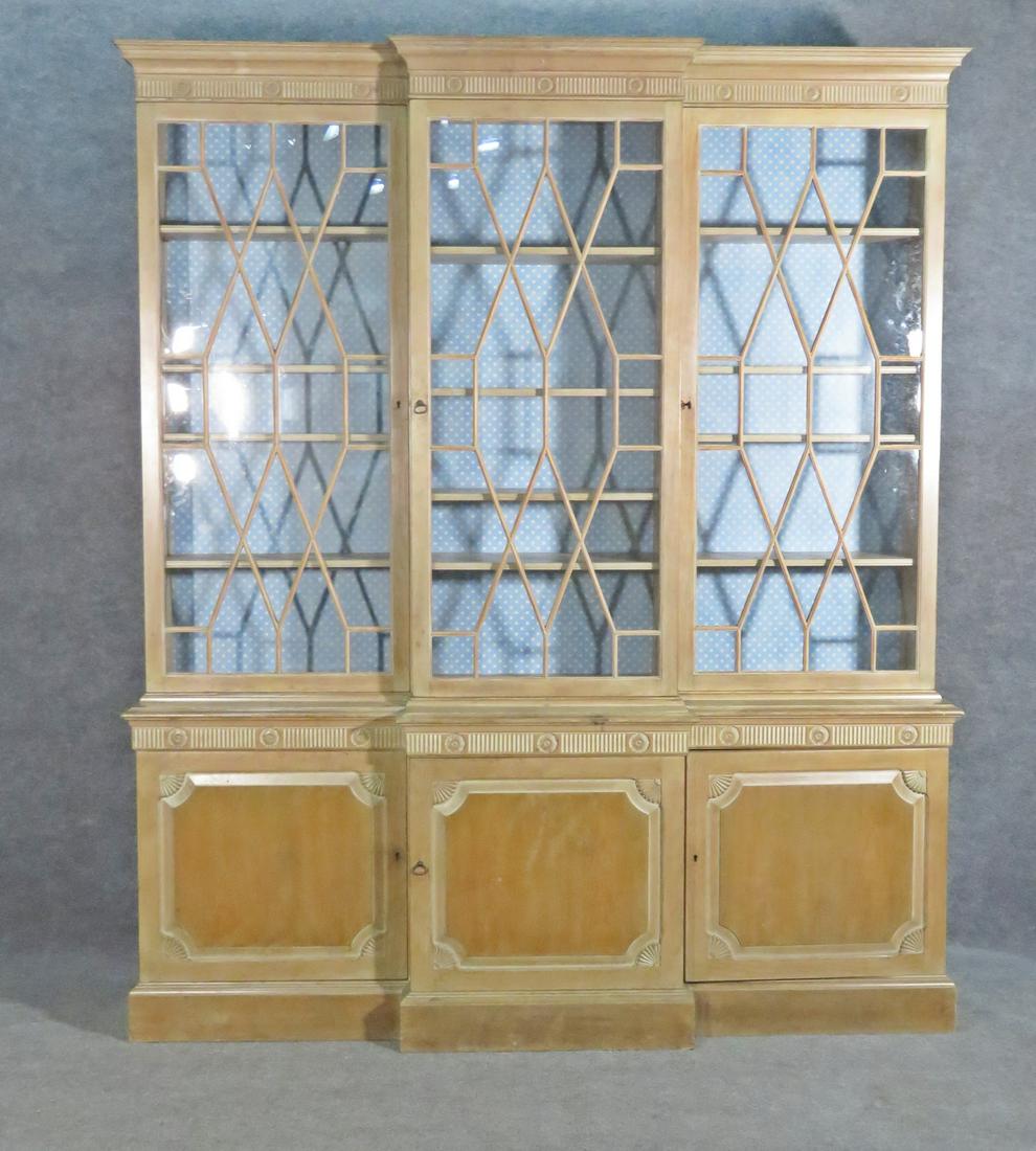 2 PC PINE BREAKFRONT BY BAKER (1 of 9)